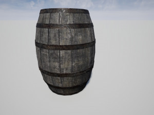 old barrel 3D 模型