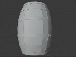 old barrel 3D 模型