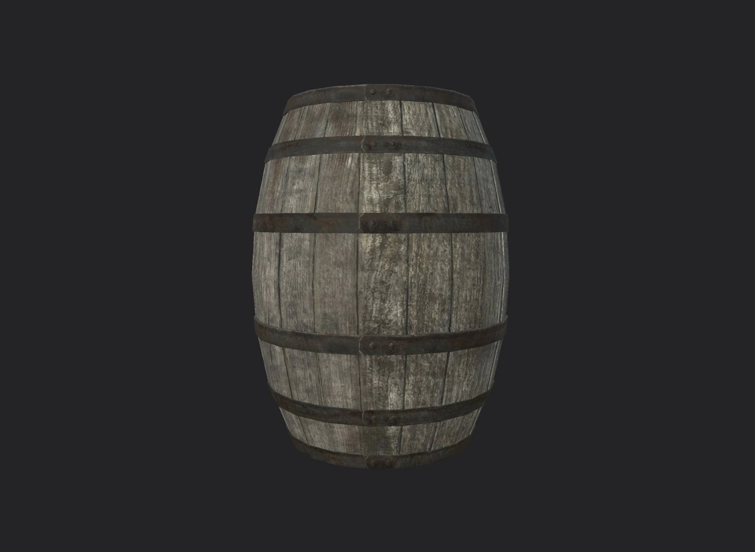 vieux tonneau Modèle 3D .c4d .max .obj .3ds .fbx .stl .blend 