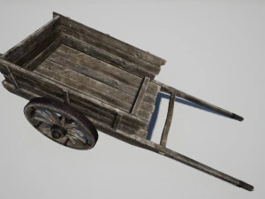 vieux chariot Modèle 3D
