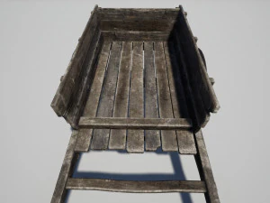 vieux chariot Modèle 3D