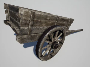 vieux chariot Modèle 3D