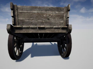 vieux chariot Modèle 3D