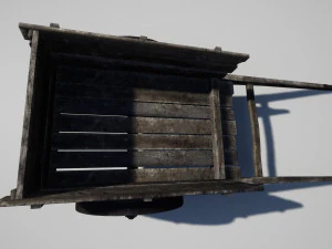 vieux chariot Modèle 3D