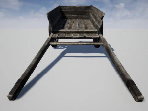 vieux chariot Modèle 3D