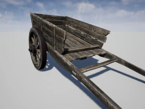vieux chariot Modèle 3D