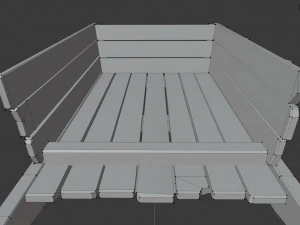 vieux chariot Modèle 3D