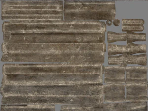 vieux chariot Modèle 3D