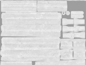 vieux chariot Modèle 3D