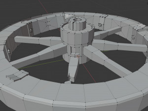 broken wheel Modelo 3D