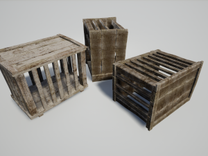 medieval cage collection 3D 모델