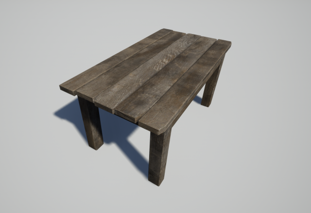 old table 3D Модель .c4d .max .obj .3ds .fbx .stl .blend 