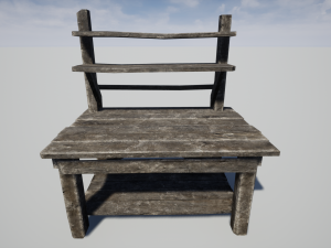 old carpenter table Model 3D