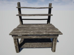 ancienne table de charpentier Modèle 3D