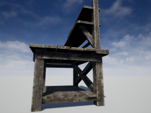 old carpenter table Model 3D