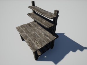 old carpenter table Model 3D