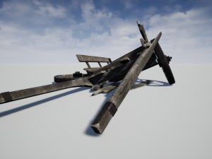 broken cart 3D मॉडल