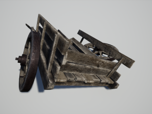 broken cart 3D मॉडल