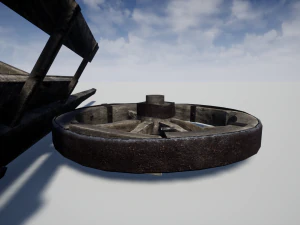 chariot cass&eacute; Modèle 3D