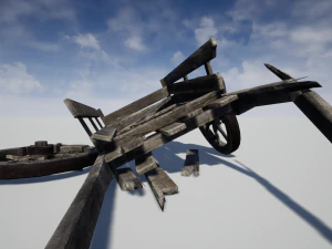 chariot cass&eacute; Modèle 3D