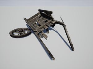 broken cart 3D मॉडल