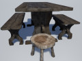 Medieval Furniture Collection 3D-Modell