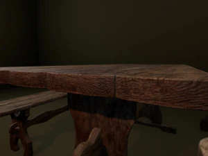 medieval furniture collection 3D Model