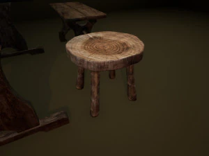 medieval furniture collection 3D Model