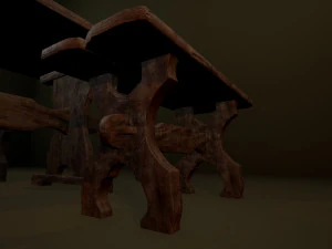 medieval furniture collection 3D Model
