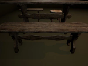 medieval furniture collection 3D Model