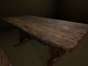 medieval furniture collection Model 3D
