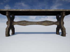 medieval furniture collection Model 3D