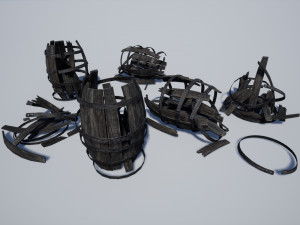 barrel debris collection 3D Модель