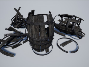 barrel debris collection 3D Модель