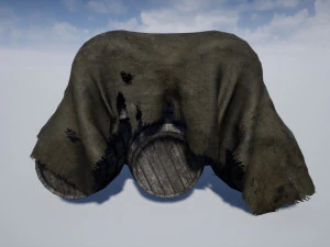 covered barrels 3D Model
