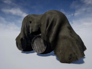 covered barrels 3D Model