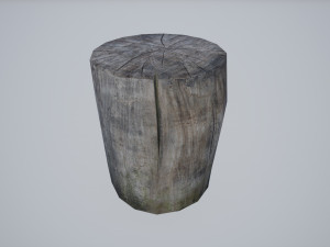 axe stump set 3D Модель