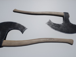 axe stump set 3D Модель