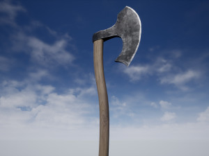 axe stump set 3D Модель