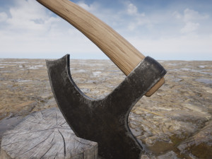 axe stump set 3D Модель