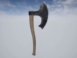 axe stump set 3D Model