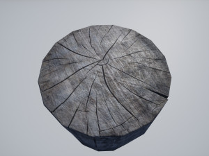 axe stump set 3D Модель