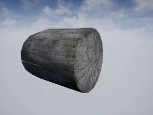 axe stump set 3D Model