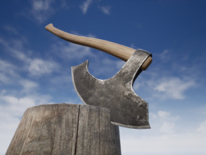 axe stump set 3D Модель