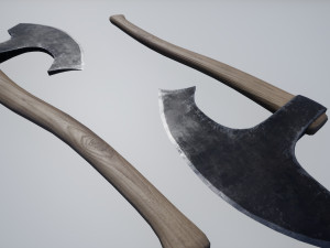 axe stump set 3D Модель