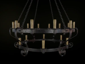 medieval chandelier 3D Model