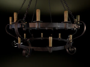 medieval chandelier 3D Model
