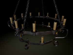 medieval chandelier 3D-Modell