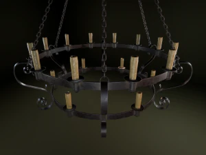 medieval chandelier 3D Model