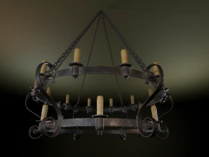 medieval chandelier 3D Model